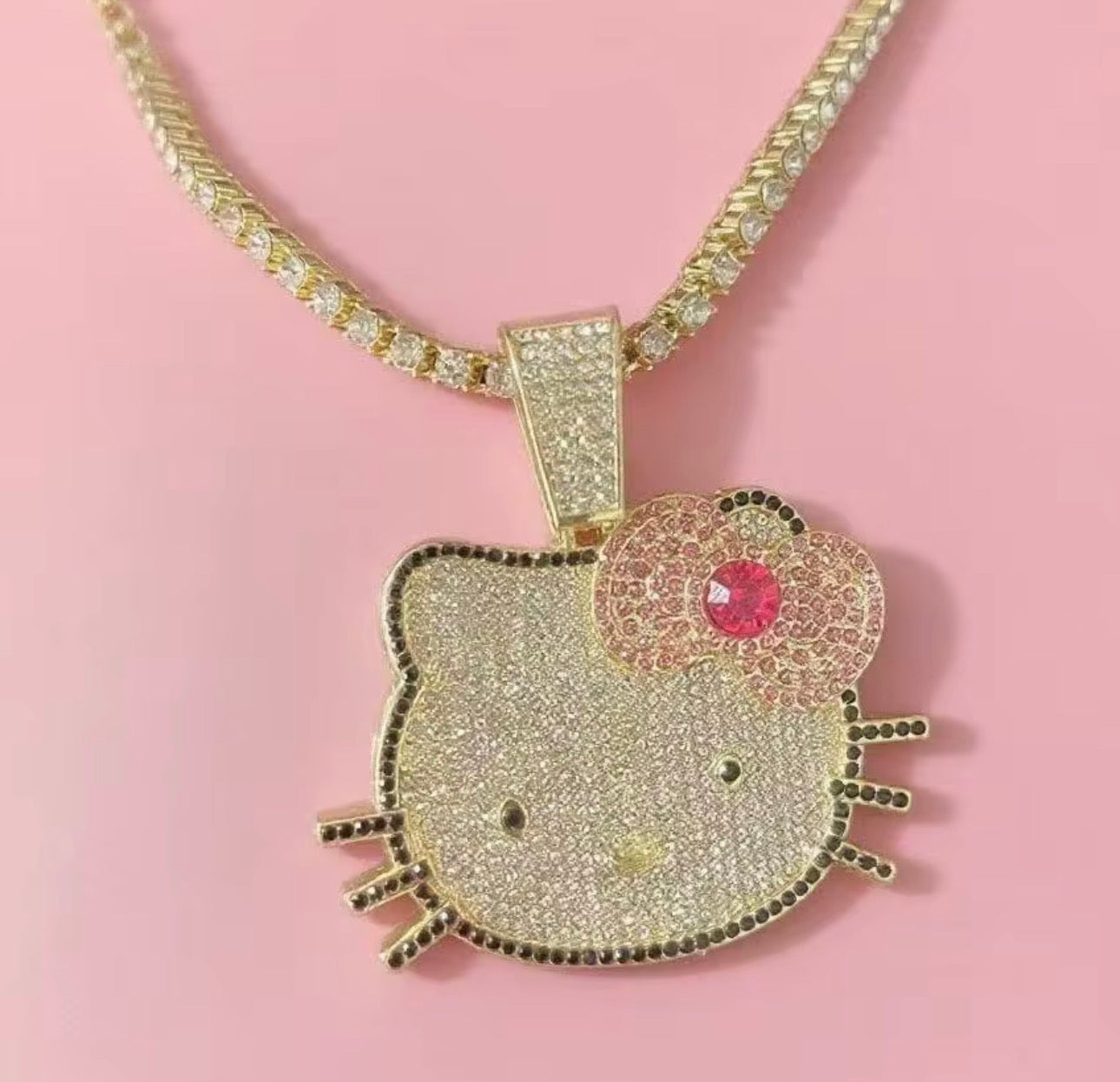 Hello kitty bow chain