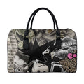 black luxe duffle bag