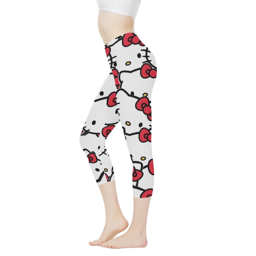 hello kitty red capris