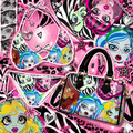 monster high swimsuit set💙🩷💜