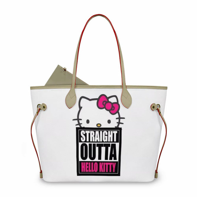 straight outta hello kitty tote bag