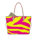 pinkXyellow Zebra Tote