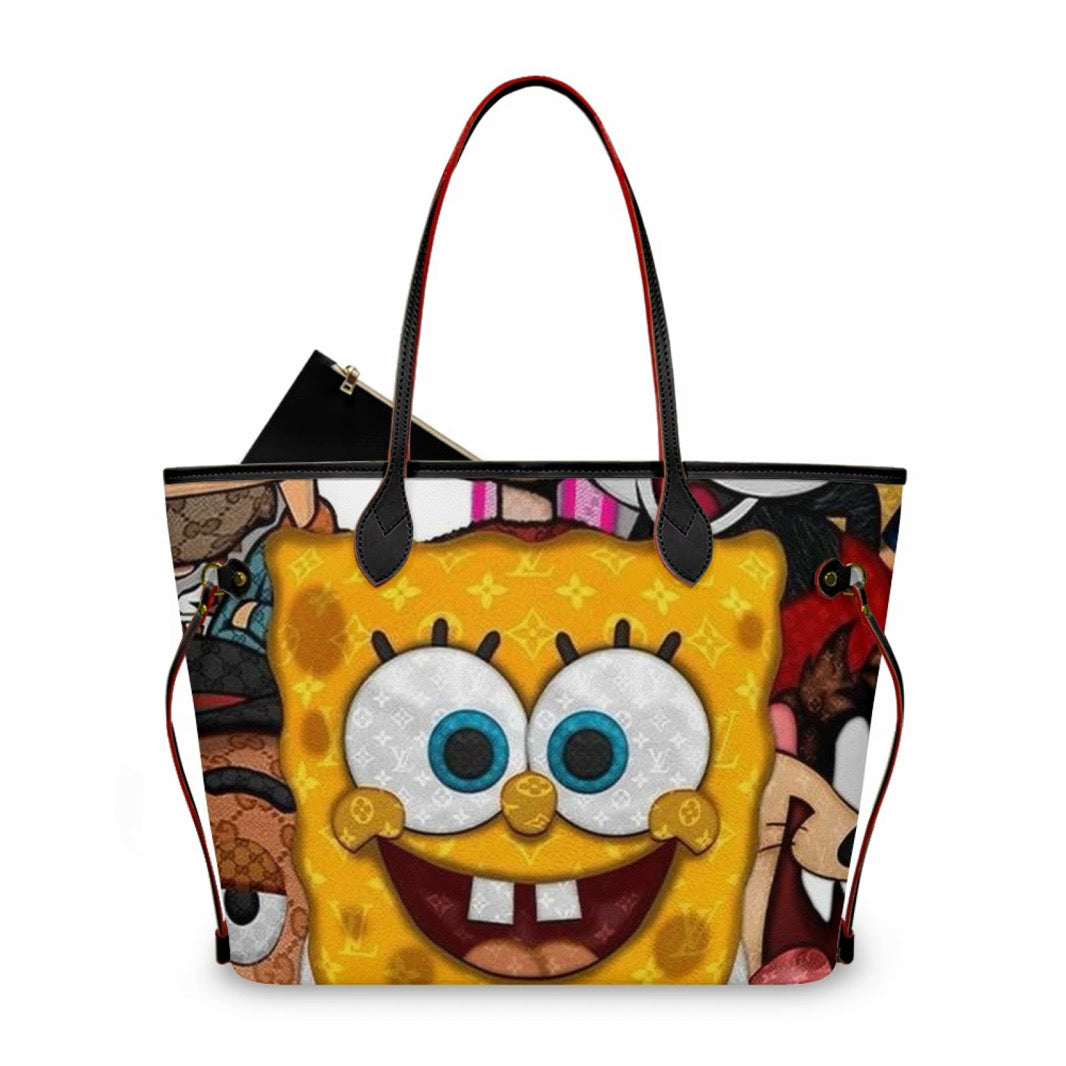 spongebob Lv tote bag