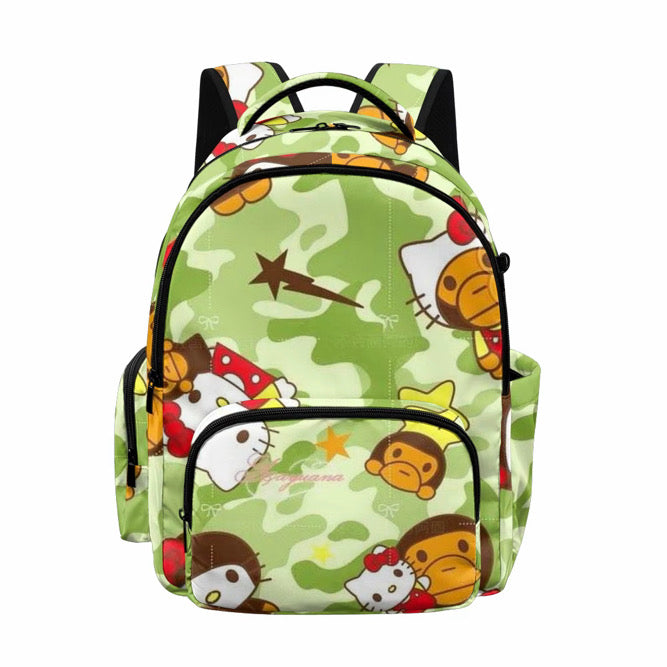 green camo bestie backpack