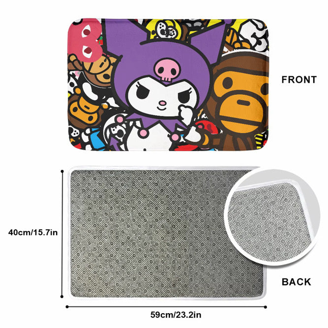 hello kuromi doormat