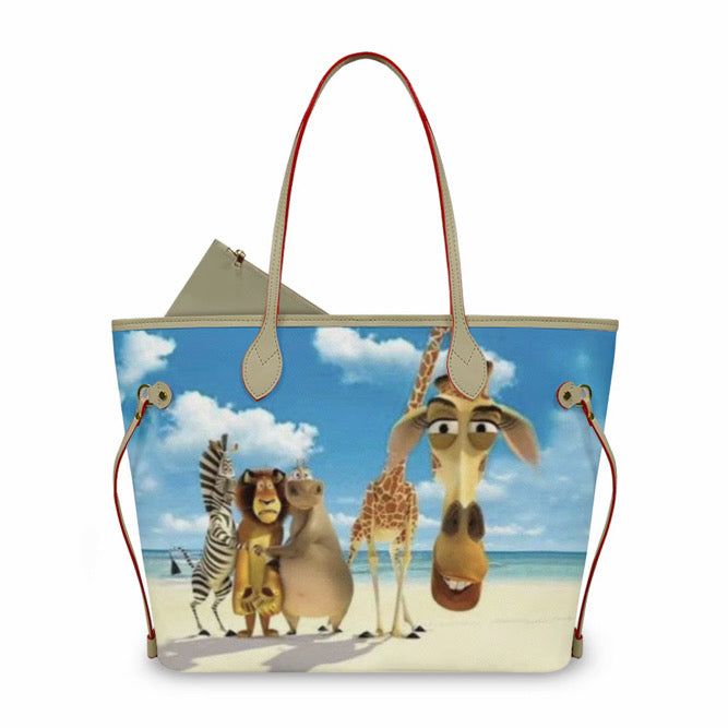 Madagascar Beach Day Tote Bag 🦁🏝️