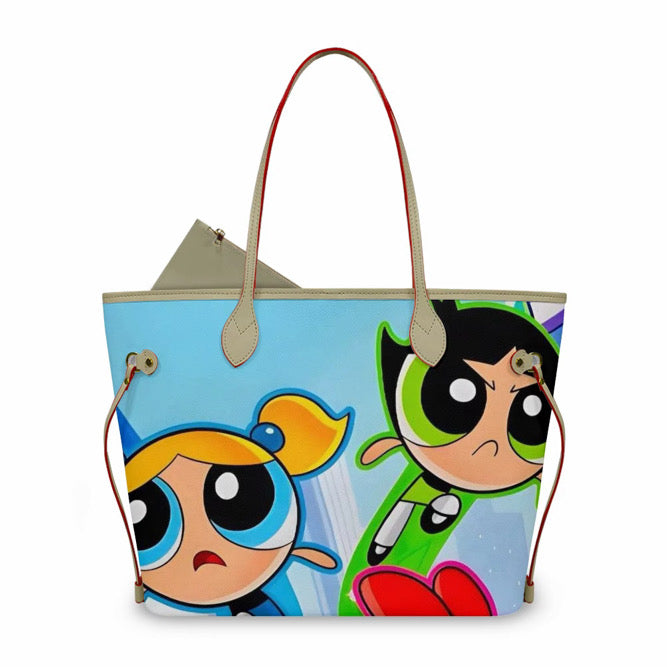 Powerpuff Girls Action Tote Bag 💚💙❤️