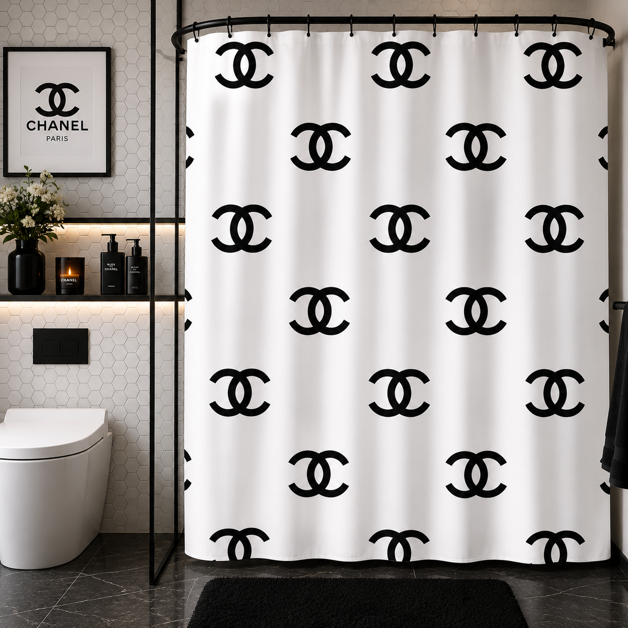 ms.white cc shower curtain