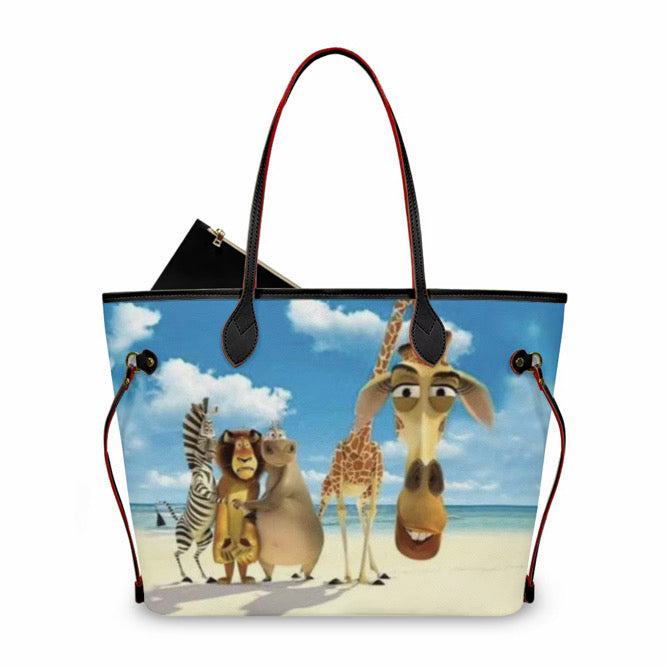Madagascar Beach Day Tote Bag 🦁🏝️