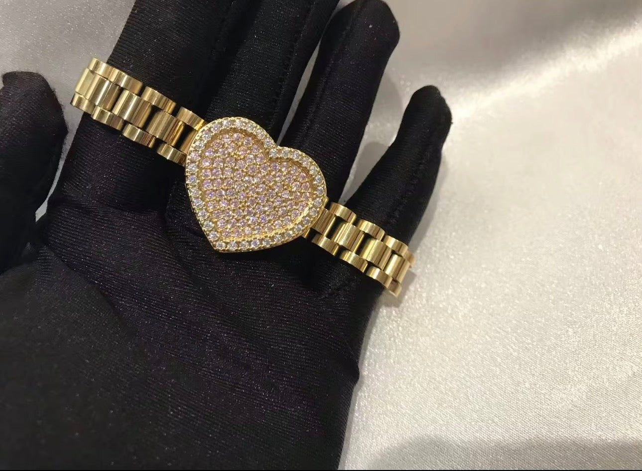 Bossed Up Heart Bracelet
