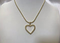 Golden Heart Nugget Necklace