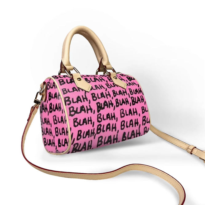 Blah Blah Mini Boston Bag