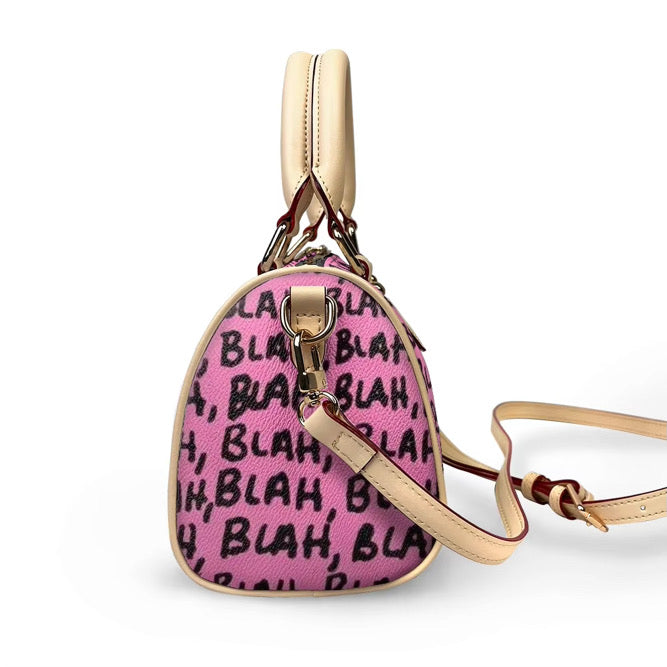 Blah Blah Mini Boston Bag